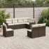 Set canapele de grădină cu perne, 8 piese, maro, poliratan GartenMobel Dekor