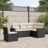 Set canapele de grădină cu perne, 5 piese, maro, poliratan GartenMobel Dekor