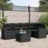 Set mobilier grădină cu perne, 6 piese, gri, poliratan GartenMobel Dekor