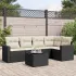 Set mobilier grădină cu perne, 6 piese, gri, poliratan GartenMobel Dekor