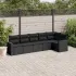 Set mobilier grădină cu perne, 6 piese, gri, poliratan GartenMobel Dekor