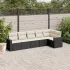 Set mobilier grădină cu perne, 6 piese, gri, poliratan GartenMobel Dekor