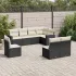Set canapele de grădină cu perne, 8 piese, maro, poliratan GartenMobel Dekor