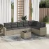 Set canapele de grădină, 8 piese, cu perne, bej, poliratan GartenMobel Dekor
