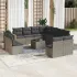 Set canapele de grădină cu perne, 12 piese, maro, poliratan GartenMobel Dekor