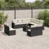 Set canapele de grădină cu perne, 12 piese, maro, poliratan GartenMobel Dekor