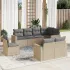 Set canapele de grădină, 8 piese, cu perne, bej, poliratan GartenMobel Dekor