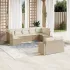 Set mobilier de grădină cu perne, 9 piese, negru, poliratan GartenMobel Dekor