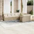 Set canapele de grădină, 9 piese, cu perne, gri, poliratan GartenMobel Dekor