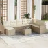Set canapele de grădină cu perne, 9 piese gri deschis poliratan GartenMobel Dekor