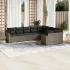 Set canapele de grădină, 9 piese, cu perne, gri, poliratan GartenMobel Dekor