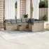 Set mobilier de grădină cu perne, 10 piese, gri, poliratan GartenMobel Dekor