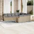 Set canapele de grădină cu perne 10 piese gri deschis poliratan GartenMobel Dekor