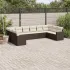 Set mobilier de grădină cu perne, 10 piese, gri, poliratan GartenMobel Dekor