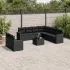 Set canapele de grădină cu perne, 10 piese, maro, poliratan GartenMobel Dekor