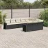 Set canapele de grădină cu perne 10 piese gri deschis poliratan GartenMobel Dekor