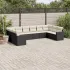 Set mobilier de grădină cu perne, 10 piese, gri, poliratan GartenMobel Dekor