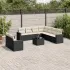 Set canapele de grădină cu perne, 10 piese, maro, poliratan GartenMobel Dekor