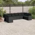 Set mobilier de grădină cu perne, 10 piese, gri, poliratan GartenMobel Dekor