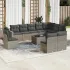 Set canapele de grădină cu perne, 11 piese, bej, poliratan GartenMobel Dekor