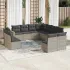 Set canapele de grădină cu perne, 11 piese, maro, poliratan GartenMobel Dekor