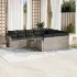 Set canapele de grădină cu perne, 11 piese, maro, poliratan GartenMobel Dekor