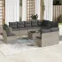 Set canapele de grădină cu perne, 11 piese, bej, poliratan GartenMobel Dekor
