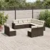 Set canapele de grădină cu perne, 11 piese, maro, poliratan GartenMobel Dekor