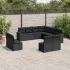 Set canapele de grădină cu perne, 11 piese, maro, poliratan GartenMobel Dekor
