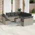 Set canapele de grădină cu perne, 12 piese, maro, poliratan GartenMobel Dekor