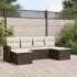 Set mobilier grădină cu perne, 6 piese, gri, poliratan GartenMobel Dekor