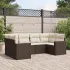 Set mobilier de grădină cu perne, 6 piese, negru, poliratan GartenMobel Dekor