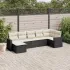 Set canapele de grădină, 7 piese, cu perne, bej, poliratan GartenMobel Dekor
