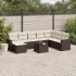 Set canapele de grădină cu perne, 9 piese gri deschis poliratan GartenMobel Dekor
