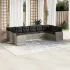 Set mobilier de grădină cu perne, 10 piese, gri, poliratan GartenMobel Dekor