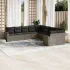 Set canapele de grădină cu perne, 10 piese, negru, poliratan GartenMobel Dekor