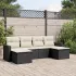Set mobilier grădină cu perne, 6 piese, gri, poliratan GartenMobel Dekor
