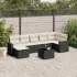 Set canapele de grădină cu perne, 8 piese, gri, poliratan GartenMobel Dekor