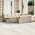 Set canapele de grădină cu perne, 11 piese, bej, poliratan GartenMobel Dekor