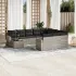 Set canapele de grădină cu perne, 11 piese, bej, poliratan GartenMobel Dekor