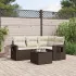 Set mobilier de grădină cu perne, 5 piese, negru, poliratan GartenMobel Dekor