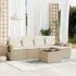 Set canapele de grădină cu perne, 6 piese, maro, poliratan GartenMobel Dekor