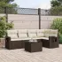 Set canapele de grădină cu perne, 6 piese, bej, poliratan GartenMobel Dekor