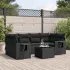 Set canapele de grădină cu perne, 7 piese, maro, poliratan GartenMobel Dekor