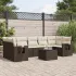 Set canapele de grădină, 8 piese, cu perne, bej, poliratan GartenMobel Dekor
