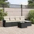 Set canapele de grădină cu perne, 6 piese, maro, poliratan GartenMobel Dekor