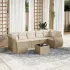 Set mobilier de grădină cu perne, 8 piese, negru, poliratan GartenMobel Dekor