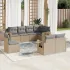 Set canapele de grădină cu perne, 8 piese, maro, poliratan GartenMobel Dekor