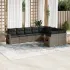 Set canapele de grădină, 9 piese, cu perne, gri, poliratan GartenMobel Dekor