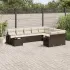 Set canapele de grădină cu perne, 10 piese, bej, poliratan GartenMobel Dekor